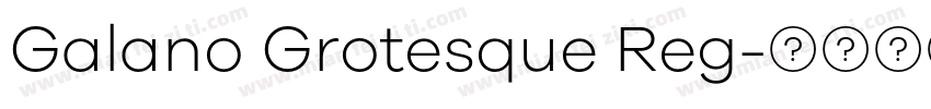 Galano Grotesque Reg字体转换